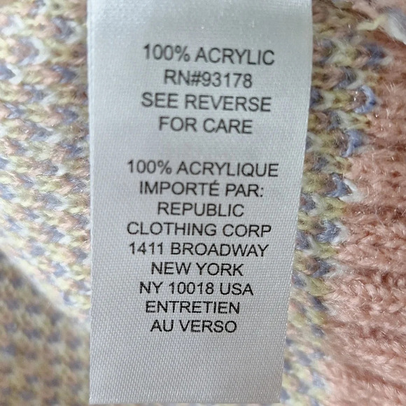 Workshop "NEW" Peachy Pink Crewneck Long Sleeve Thick Sweater Size XS - Picture 12 of 13